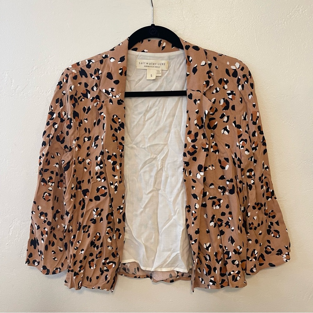 Saltwater Luxe Cheetah Blazer